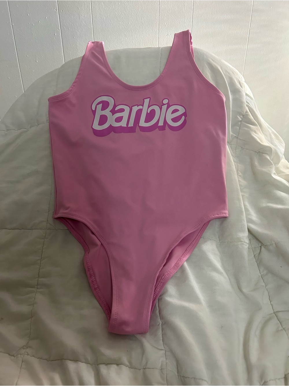 Barbie Pink Logo One-Piece Swimwear